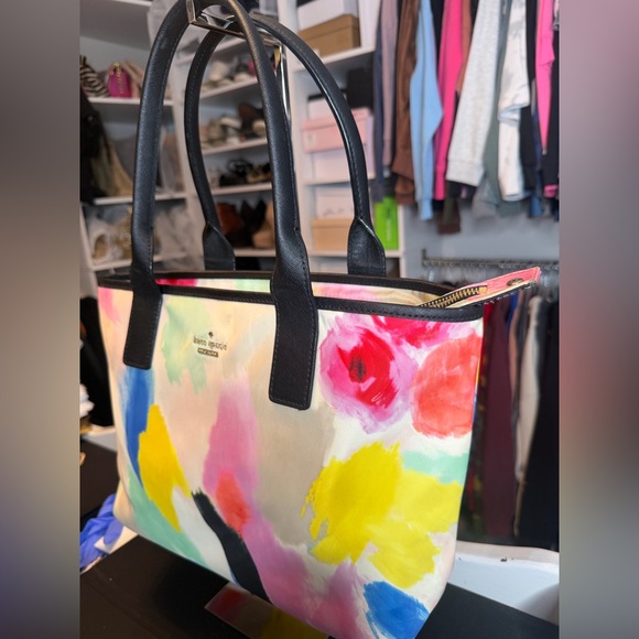 Kate Spade Colorful Brushstroke Tote - Picture 4 of 9